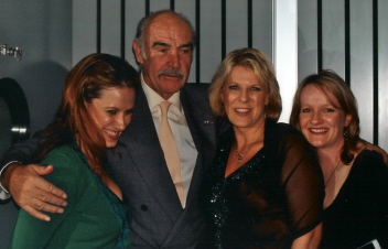 L-R; Ang, Sean Connery, Jacqueline Dark and Phoebe, 2005 