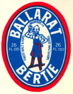 Ballarat Brewery label featuring Ballarat Bertie