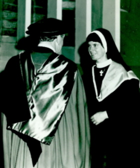 Sr Therese Power graduates (Cat.No.4240)