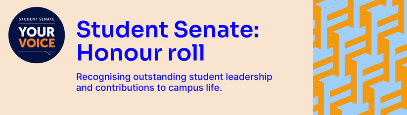 Student Senate Honor Roll Recognizing outstanding student leadership and contributions to campus life.