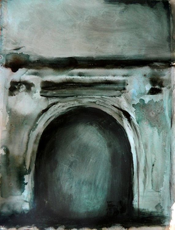 Noirin Wojciechowski, Sough, 2014 watercolour on paper