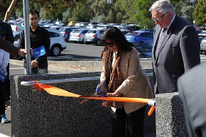 Mazumdar Drive ribbon cutting photo