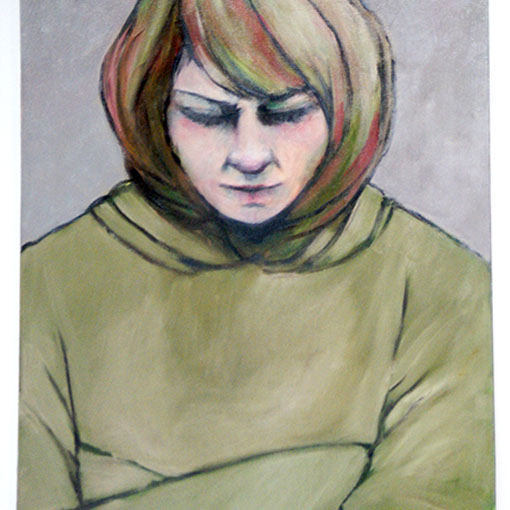 Honours student Hons Nóirín Wojciechowski's oil painting 'Marian' 2012