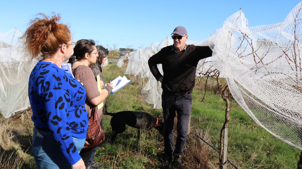 Diploma of Horticulture students at Michael Unwin Winery