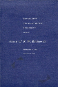 Cover of the Diary of R.W. Richards(Cat.No.0911)