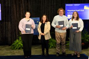 Gippsland Staff Club Scholarships - Olivia Poole, Samuel Crane, Felicity Paterson