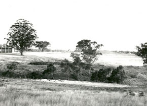 Mt Helen Campus showing Stage 1 buildings on left hand side. Taken from the site where the 1st student residences were to be built