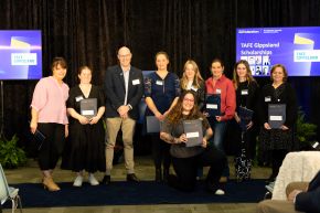 TAFE Gippsland Scholarships - Rebekah Flood, Kym Kleinitz, Tahlia McCormack, Maggie McNamara, Makenzie Nash, Kaitlyn Payne, Tracy Robinson, Cheyanne Tree