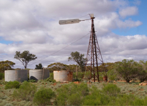 Disused bore at Nanya Station