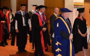 Graduation ceremony procession